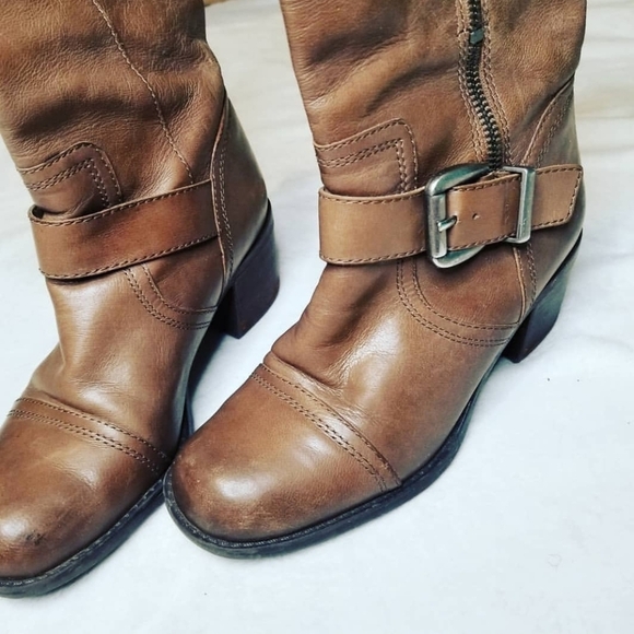 Franco Sarto Brown leather boots - Picture 2 of 5